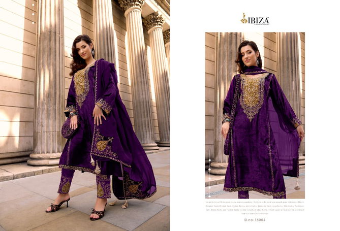 Zairah Vol 2 By Ibiza Viscose Velvet Embroidery Salwar Kameez Wholesale Shop In Surat
